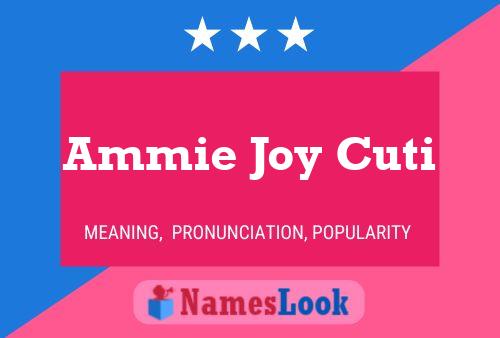 Ammie Joy Cuti Name Poster