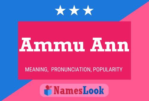 Ammu Ann Name Poster