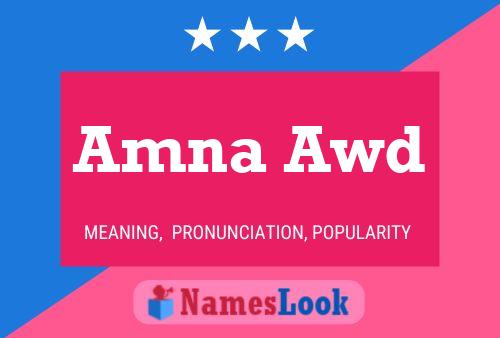 Amna Awd Name Poster