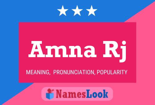 Amna Rj Name Poster