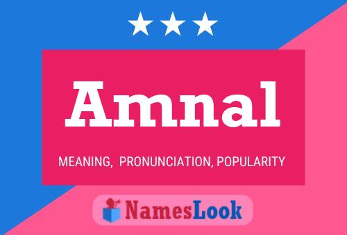 Amnal Name Poster