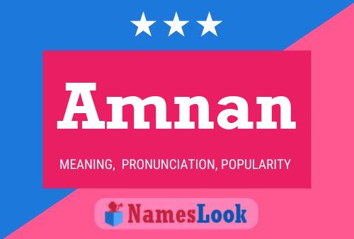 Amnan Name Poster