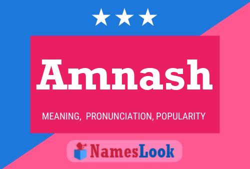 Amnash Name Poster