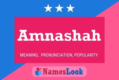 Amnashah Name Poster