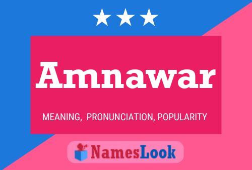 Amnawar Name Poster