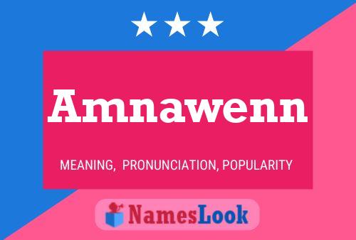 Amnawenn Name Poster