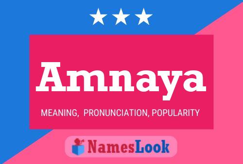 Amnaya Name Poster