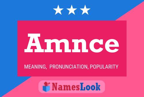 Amnce Name Poster