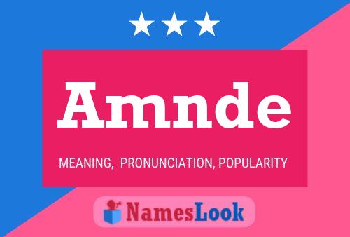 Amnde Name Poster