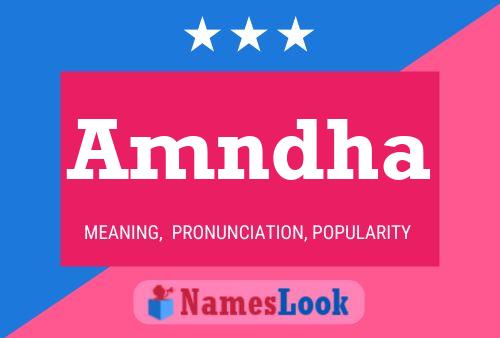 Amndha Name Poster