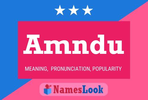 Amndu Name Poster