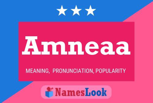 Amneaa Name Poster