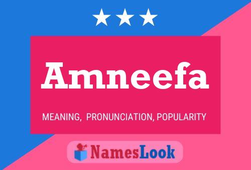 Amneefa Name Poster