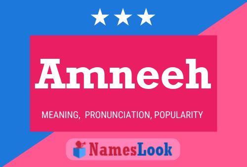 Amneeh Name Poster