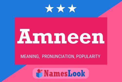 Amneen Name Poster