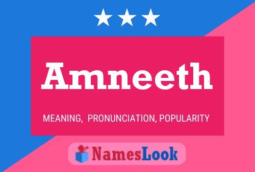 Amneeth Name Poster