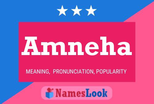 Amneha Name Poster