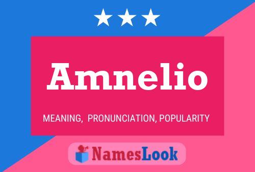 Amnelio Name Poster