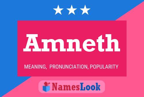 Amneth Name Poster