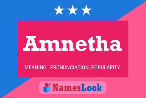 Amnetha Name Poster