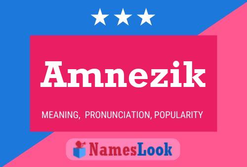 Amnezik Name Poster