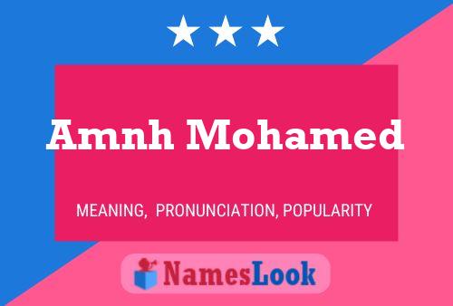 Amnh Mohamed Name Poster