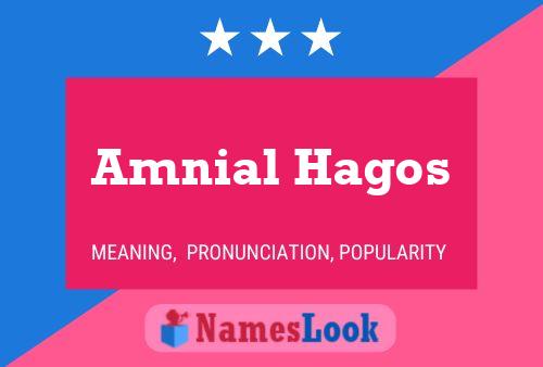 Amnial Hagos Name Poster