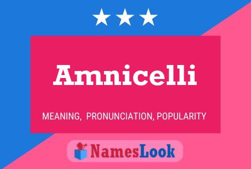 Amnicelli Name Poster