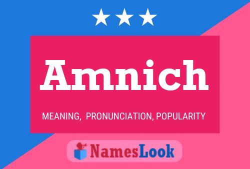 Amnich Name Poster