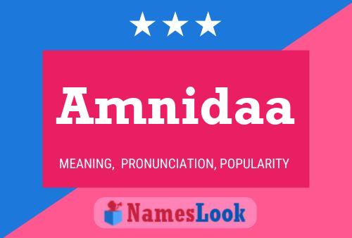 Amnidaa Name Poster