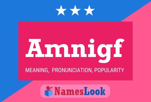 Amnigf Name Poster