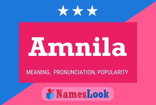 Amnila Name Poster