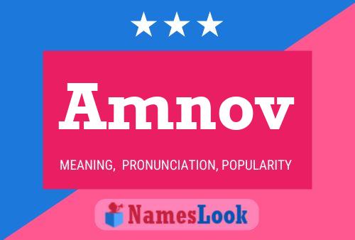 Amnov Name Poster