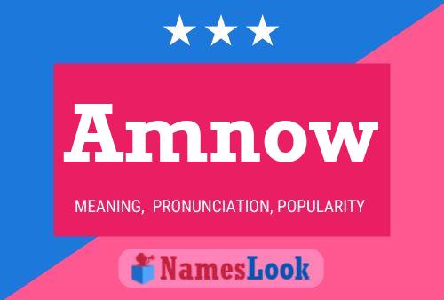 Amnow Name Poster