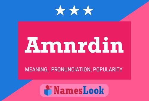 Amnrdin Name Poster