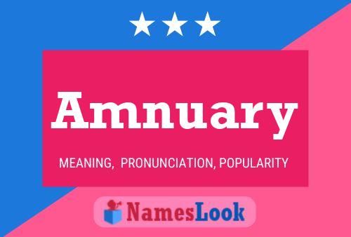 Amnuary Name Poster