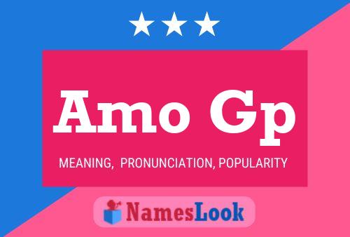 Amo Gp Name Poster