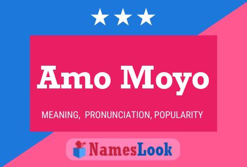 Amo Moyo Name Poster