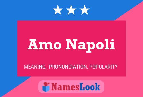 Amo Napoli Name Poster