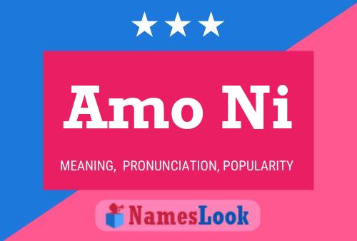 Amo Ni Name Poster