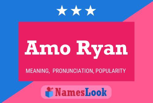 Amo Ryan Name Poster