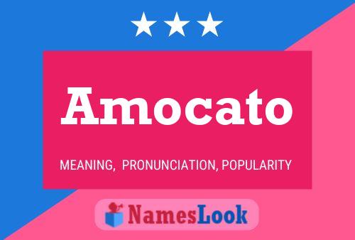 Amocato Name Poster