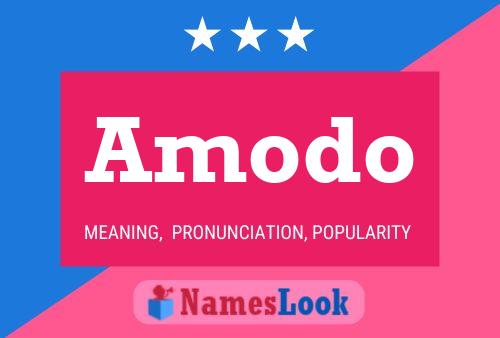 Amodo Name Poster