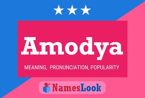 Amodya Name Poster