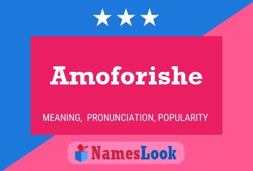 Amoforishe Name Poster