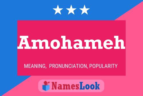 Amohameh Name Poster