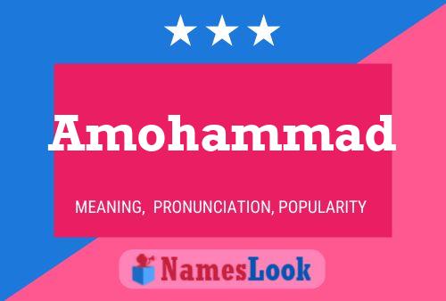 Amohammad Name Poster