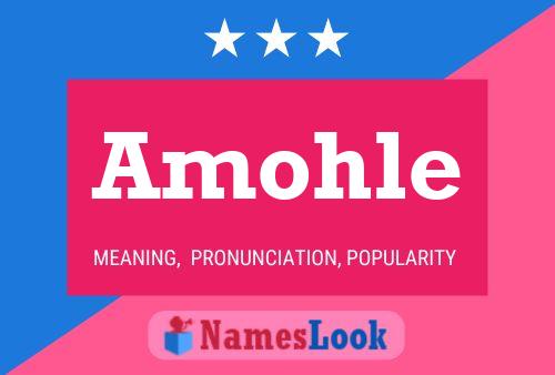 Amohle Name Poster