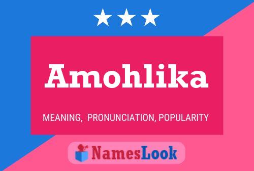 Amohlika Name Poster