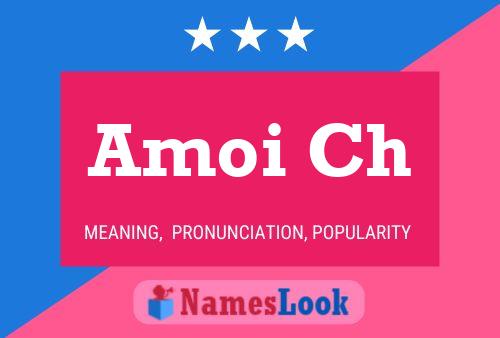 Amoi Ch Name Poster